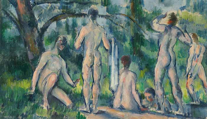 Paul Cézanne, Baigneurs, 1890-1894, olio su tela © The State Pushkin Museum of Fine Arts, Mosca
