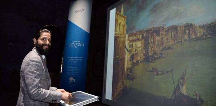 Amit Sood, fondatore e direttore Google Arts&Culture, a Venezia per la presentazione del progetto Grand Tour d'Italia