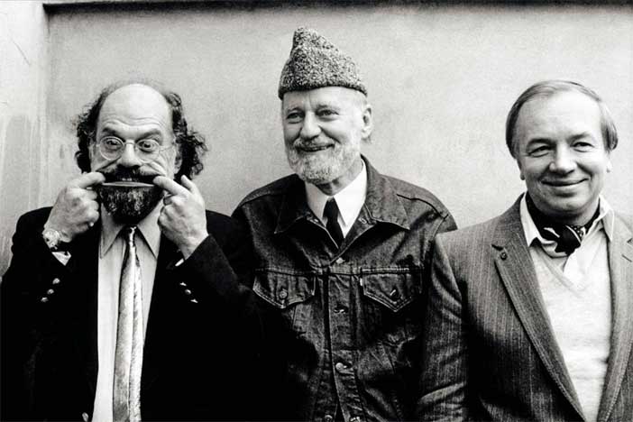 Allen Ginsberg, Lawrence Ferlinghetti, Andrej Voznesenskij, 1982 © Maria Mulas