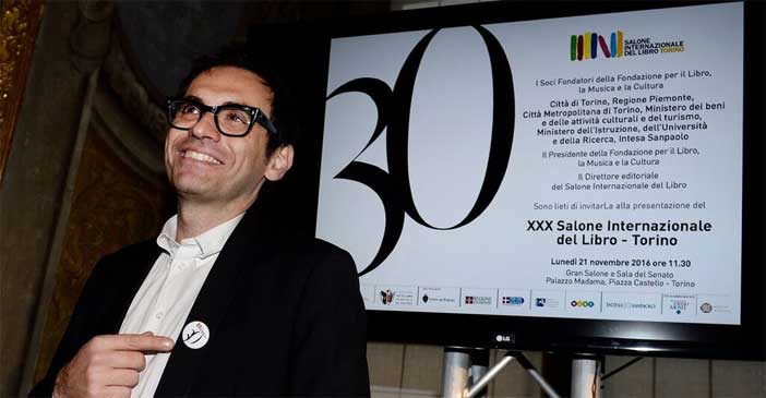 Nicola Lagioia, direttore editoriale della XXX edizione del Salone del Libro di Torino