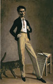 Le Roi des chats, 1935, Olio su tela,  cm  78 x 49.5, Musée Jenisch, Vevey ( déposito della Fondation Balthus)