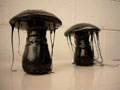 Mattia Biagi, Mushroom, Ceramica e catrame, 8x7x20 cm