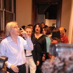Sgarbi all'inaugurazione della mostra nella sede calabrese del Padiglione Italia - Foto di Diego Pirozzolo
