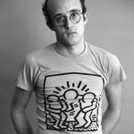 Keith Haring in un ritratto di Timothy Greenfield - Sanders, 1986, stampa a contatto 28x36 cm