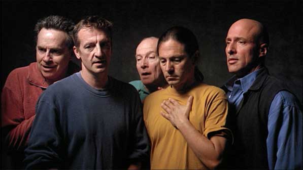 Bill Viola, The Quintet of the Silent, 2000, Color video on flat panel display mounted on wall, 28 1/2 x 47 1/2 x 4 in. (72.4 x 120.7 x 10.2 cm), 16:28 minutes, Performers: Chris Grove, David Hernandez, John Malpede, Dan Gerrity, Tom Fitzpatrick