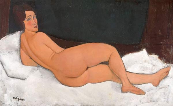 Amedeo Modigliani Nude 1917, Private Collection