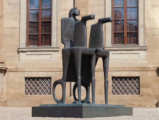 Fritz Koenig, Große Biga, Grande Biga, 2001, bronzo, Bayerische Staatsgemäldesammlungen, Monaco
