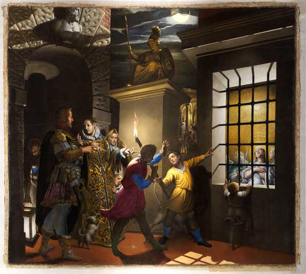 Antonio Campi (Cremona, 1524 – 1587) Santa Caterina visitata in carcere dall’imperatrice Faustina 1584 Olio su tela, cm 400x500 Milano, chiesa di santa Maria degli Angeli-