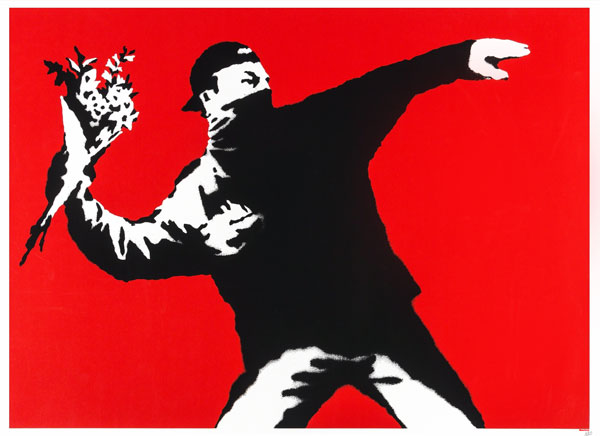 Banksy, Flower thrower