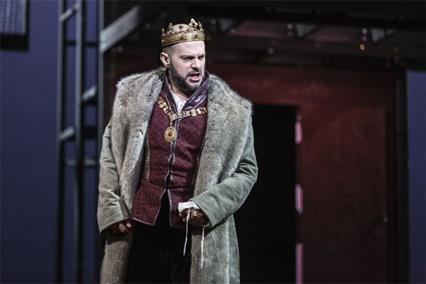 Alex Esposito nel ruolo di Enrico VIII nell'opera Anna Bolena di Gaetano Donizetti - Foto: Ysasuko Kageyama - Opera Roma 2018-19