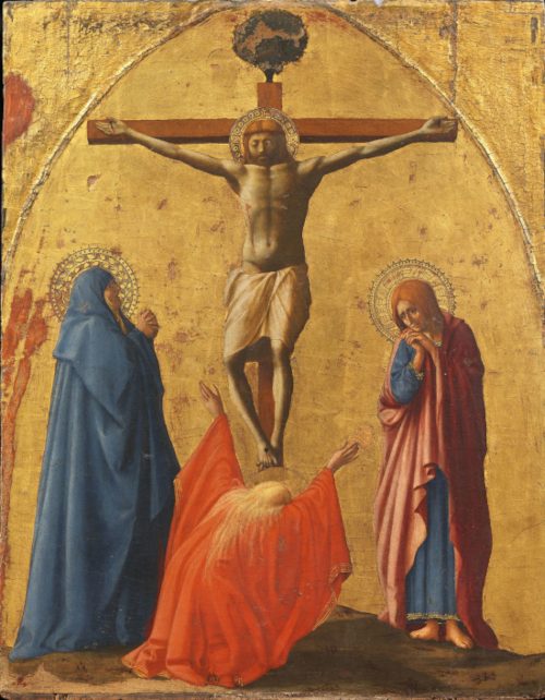 Masaccio, Crocifissione, 1426, tempera su tavola, 83×63 cm, Napoli, Museo e Real Bosco di Capodimonte