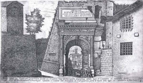 Alò Giovannoli, Arco di Tito, in Roma Antica, Roma 1616