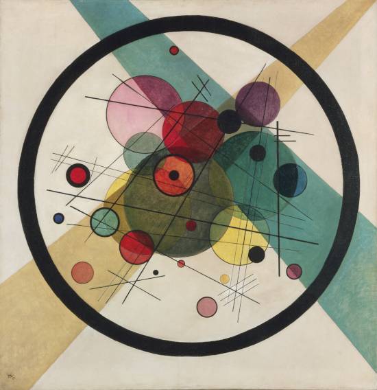 Vasily Kandinsky, Circles in a Circle, 1923, Oil on canvas, 98.7 x 95.6 cm © Courtesy of the Philadelphia Museum of Art